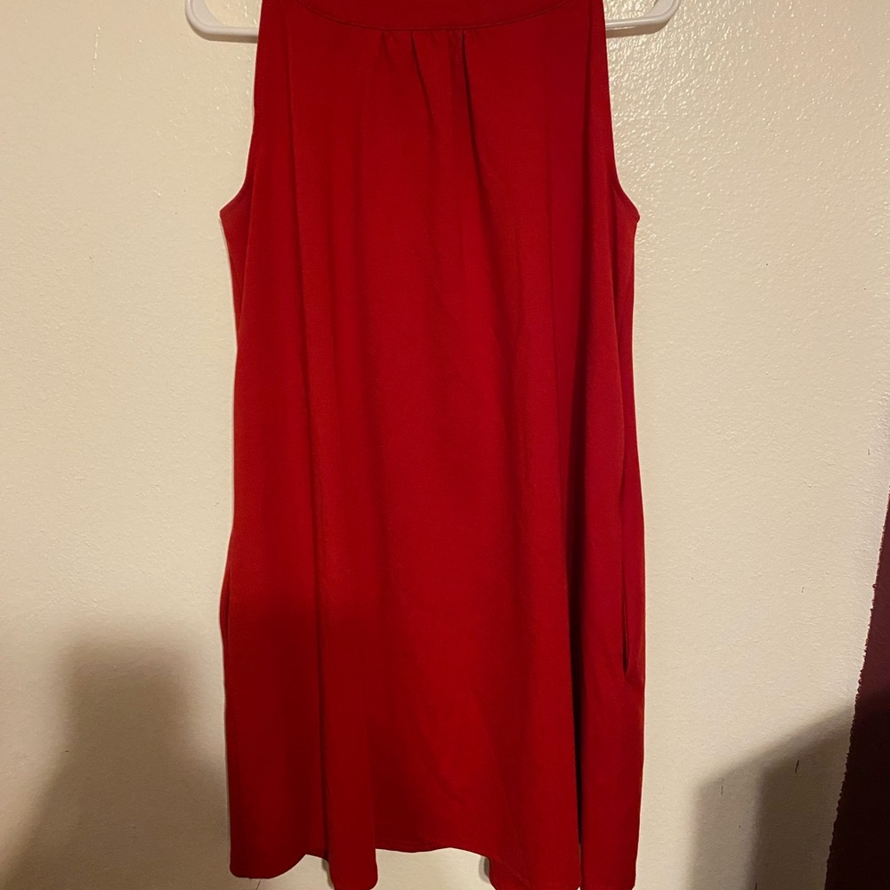 Sharango red two pocket dress